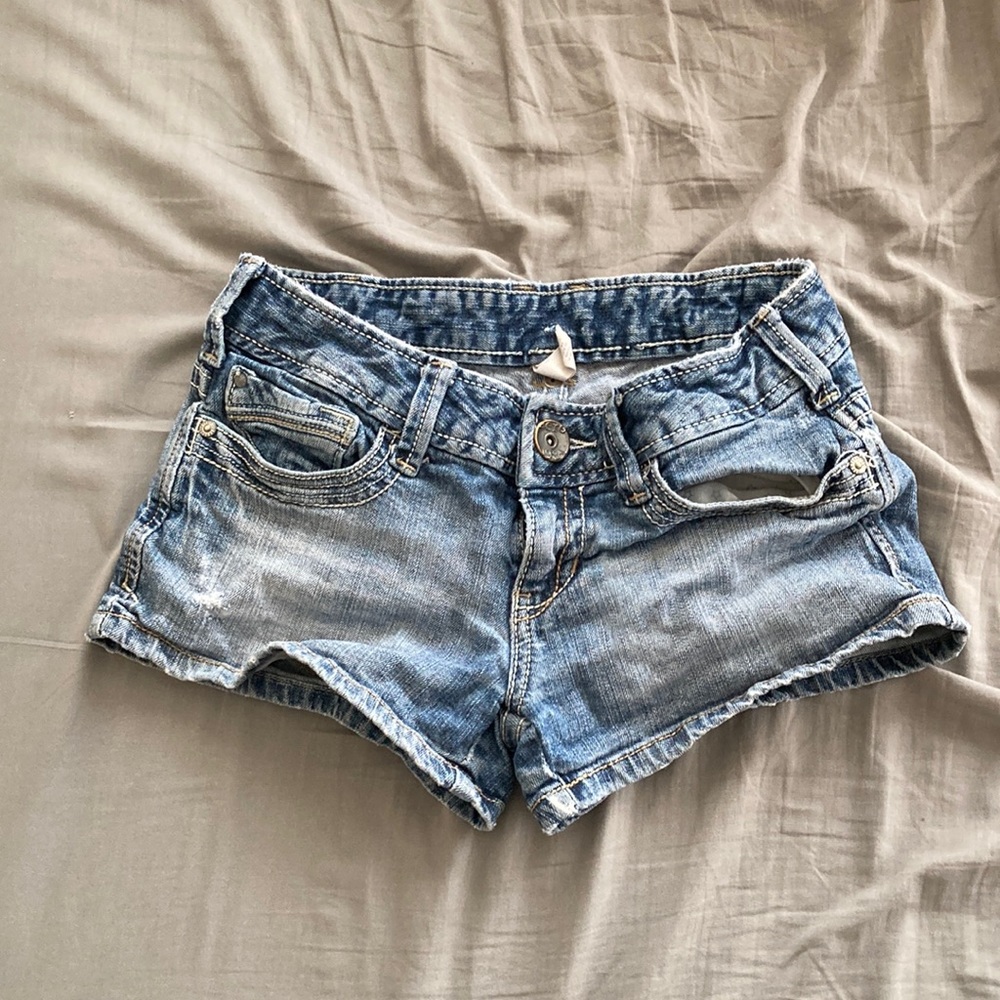 Denim shorts